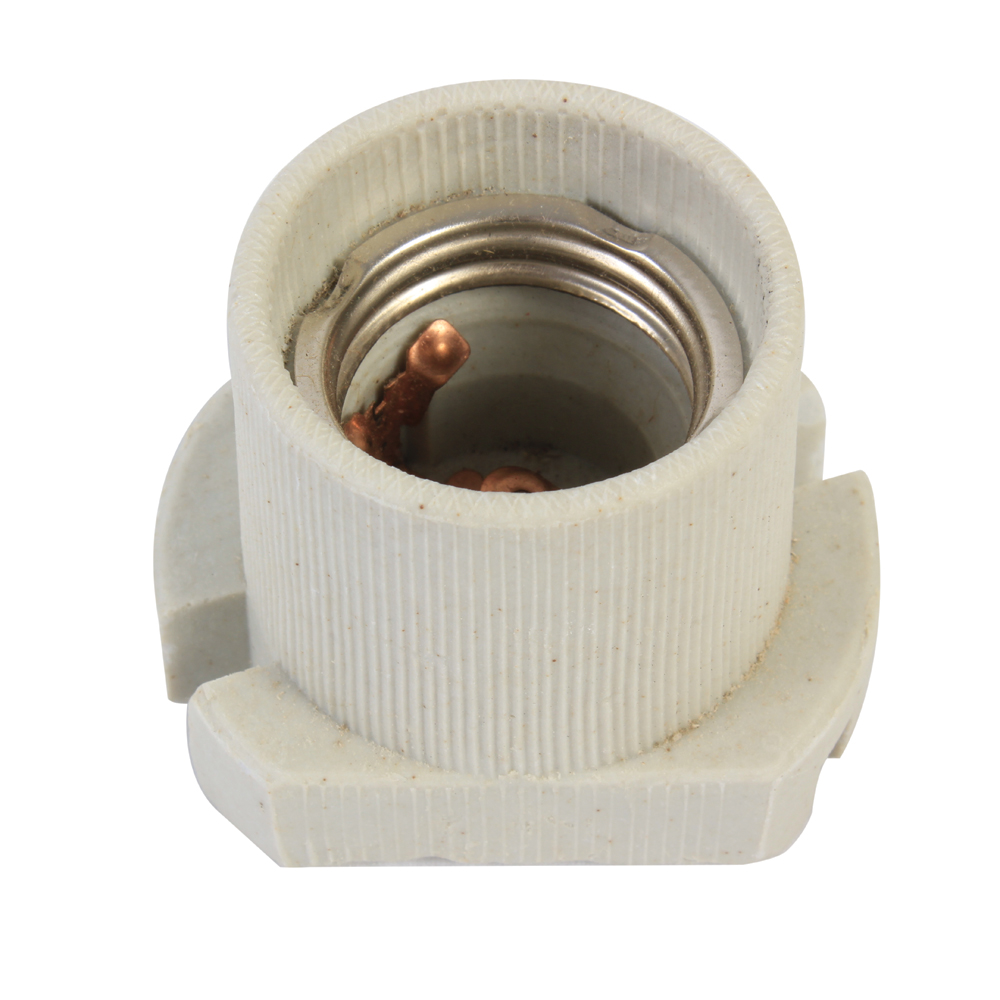 Porcelain E27 Holder - E27 Porcelain, EA185. (EA185K)