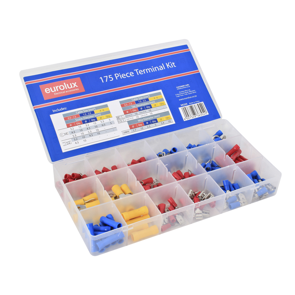 175 Piece Pre-Insulated Terminal Kit (EA225)