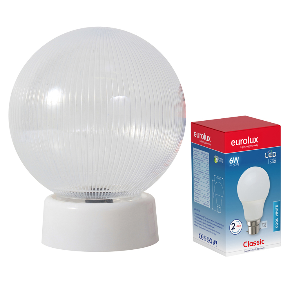 Budget Light Clear + Gallery 160mm + LED Lamp (EA233LED)