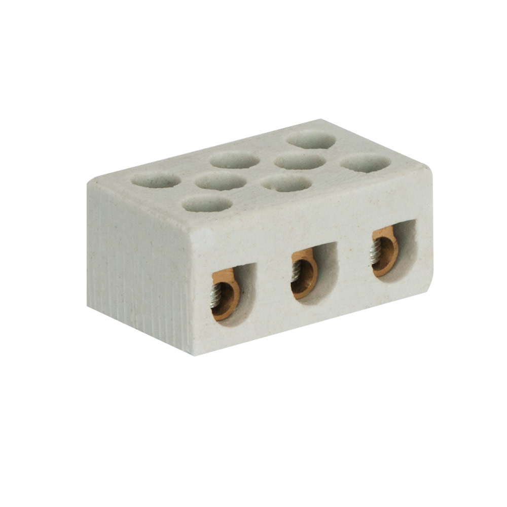 15 Amp Porcelain Connector Block (EAC153K)