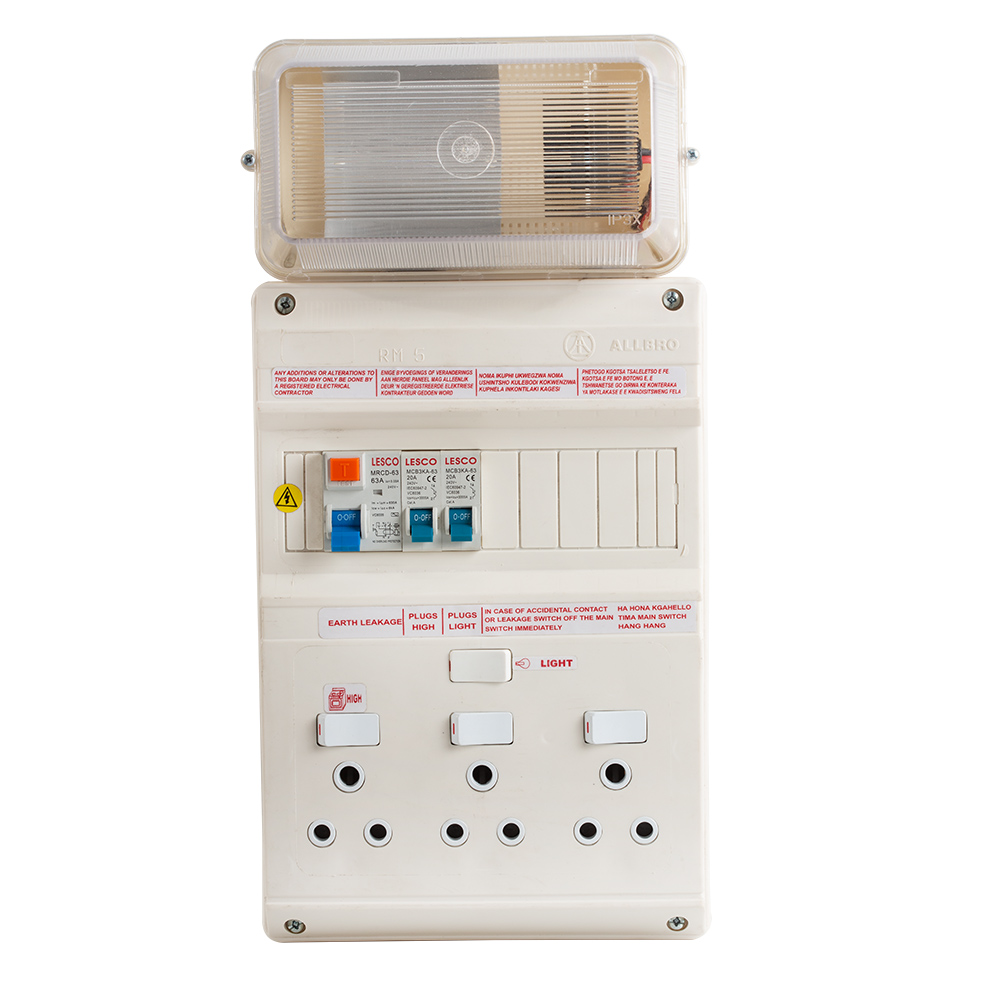 12 Module 3 x 16A Socket Ready Board with Light (EB23)