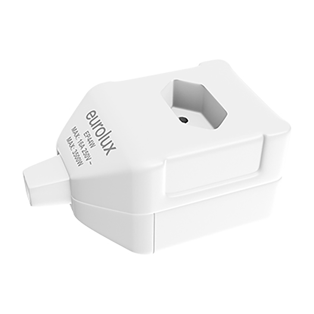 White 2 way janus coupler (EP44W)
