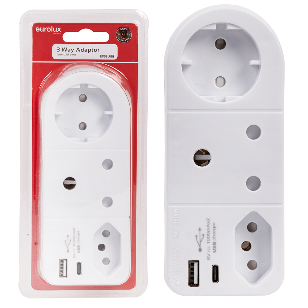 3 way adapter (EP53USB)