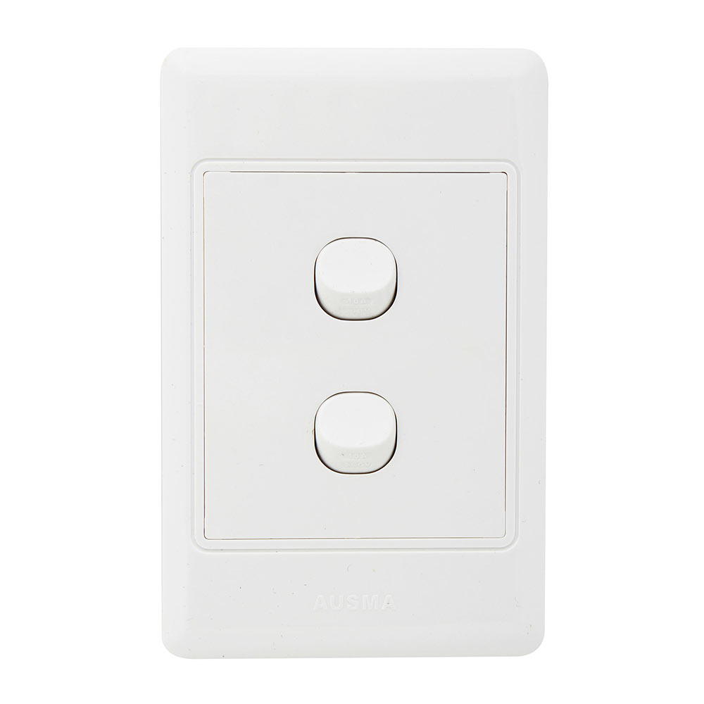2 x Levers 1 way 100mm x 50mm Wall Switch (ES5)