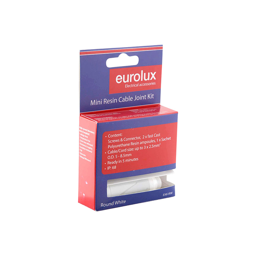 1 - 2.5 Round White Cable Joining Kit (EX61RW)