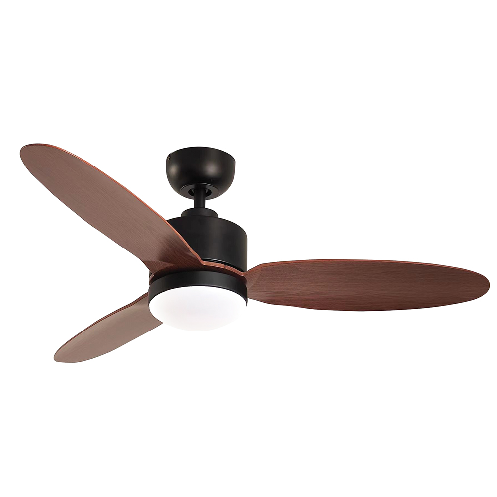 Enzo Ceiling Fan 3 Blades Matt Black & Dark Brown Motor Power 40w (F100)