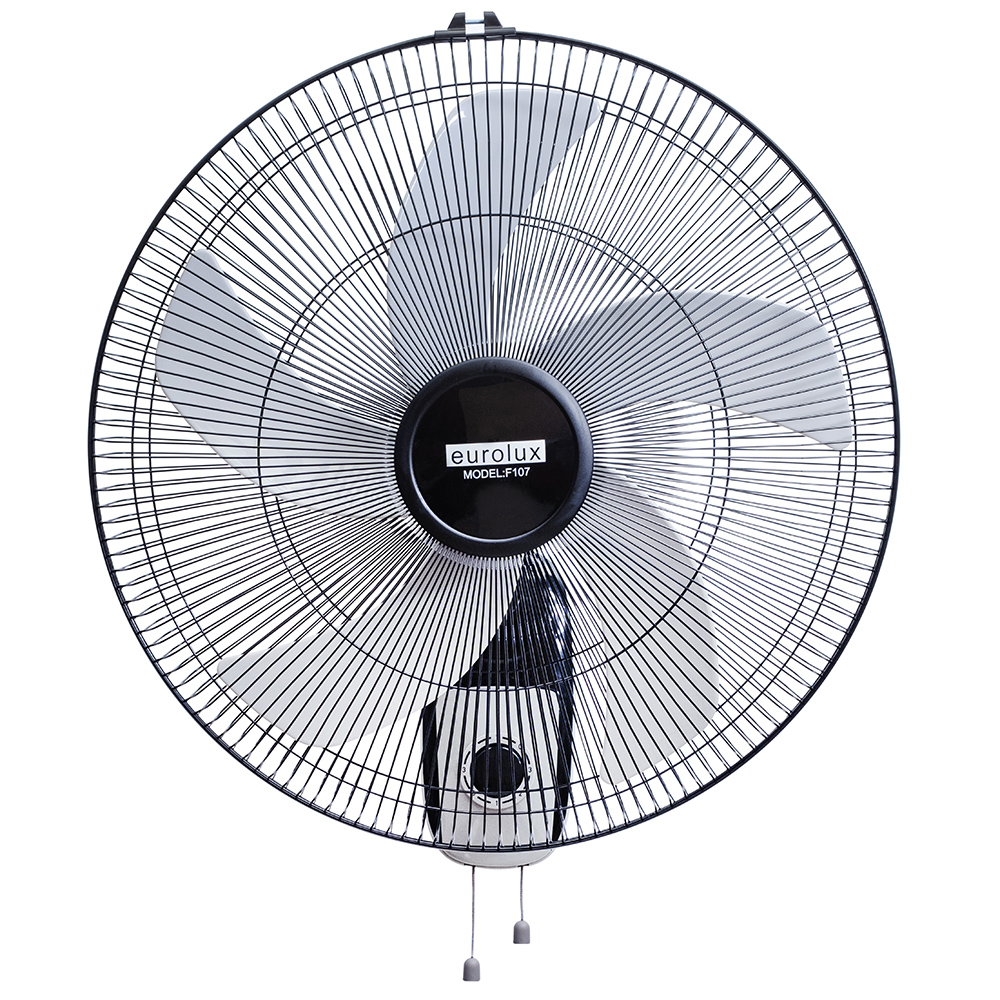 Oscillating Wall Fan Black & White Motor Power 80w (F107)
