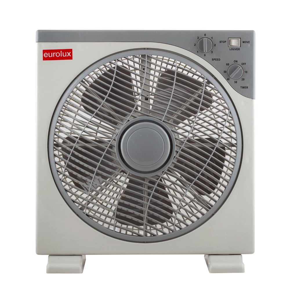 12' Desk Fan - Box fan 12' 3 speed white, F21W. (F21W)