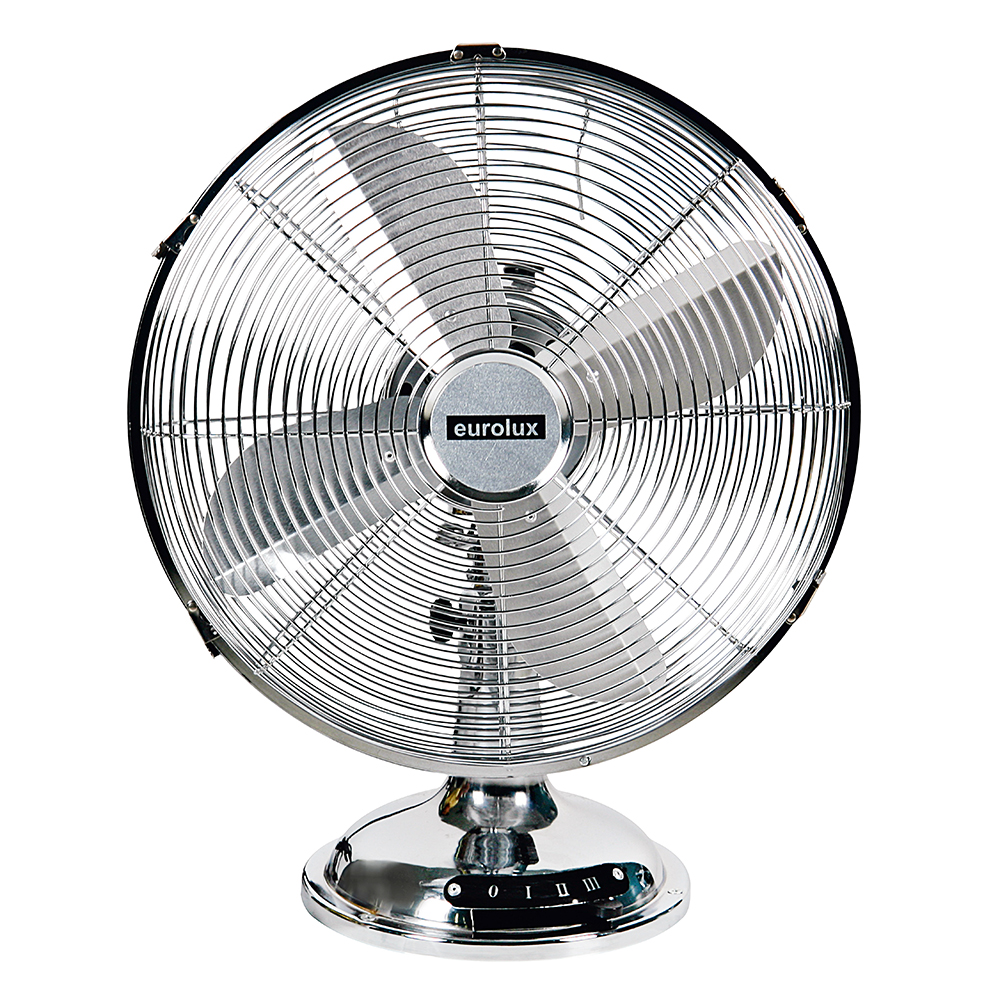 Desk fan 12' 3 speed chrome (F24SC)
