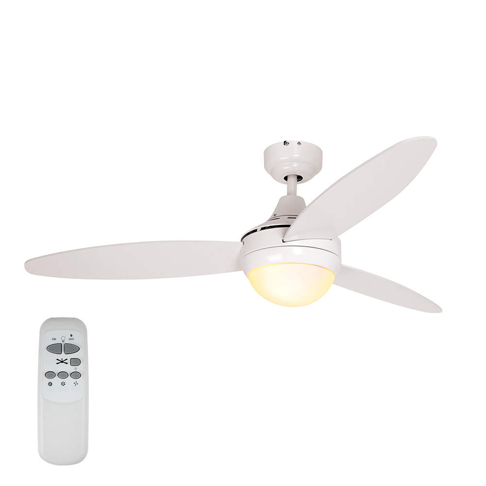 Swirl Fan (3 Blades) White - Excl. 2 x E14 40w (F36W)