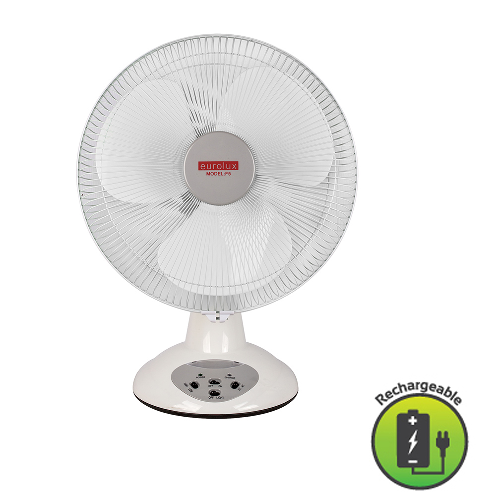 14' fan with LED night light 6V7AH lead-acid battery AC/DC function (F5)