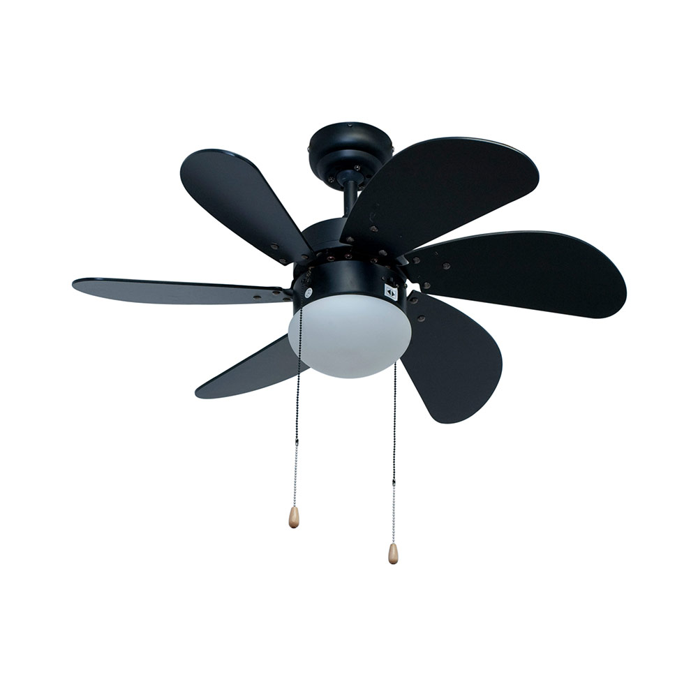 Fan turbo swirl 6 blades 30 black (F7)