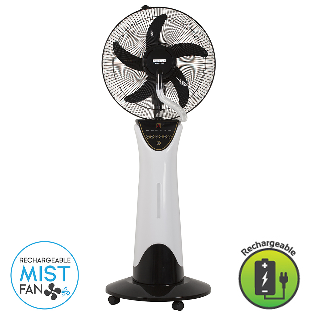 Rechargeable Portable Mist Fan with LED Emergency Light (F82)