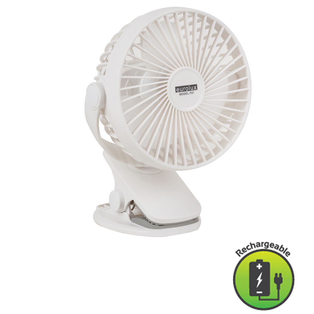 Portable Rechargeable Mini Clip-on Fan (F87)