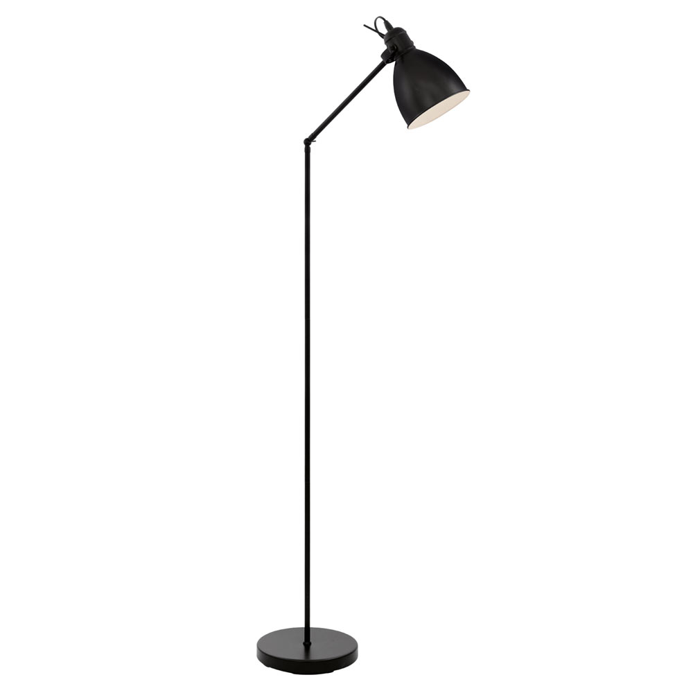 Priddy Black Steel Floor Lamp (FL189)