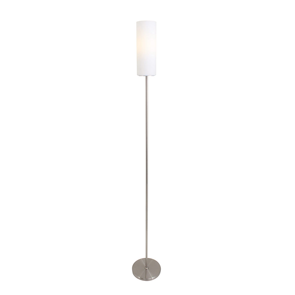 Troy floor light opal glass satin chrome (FL75)