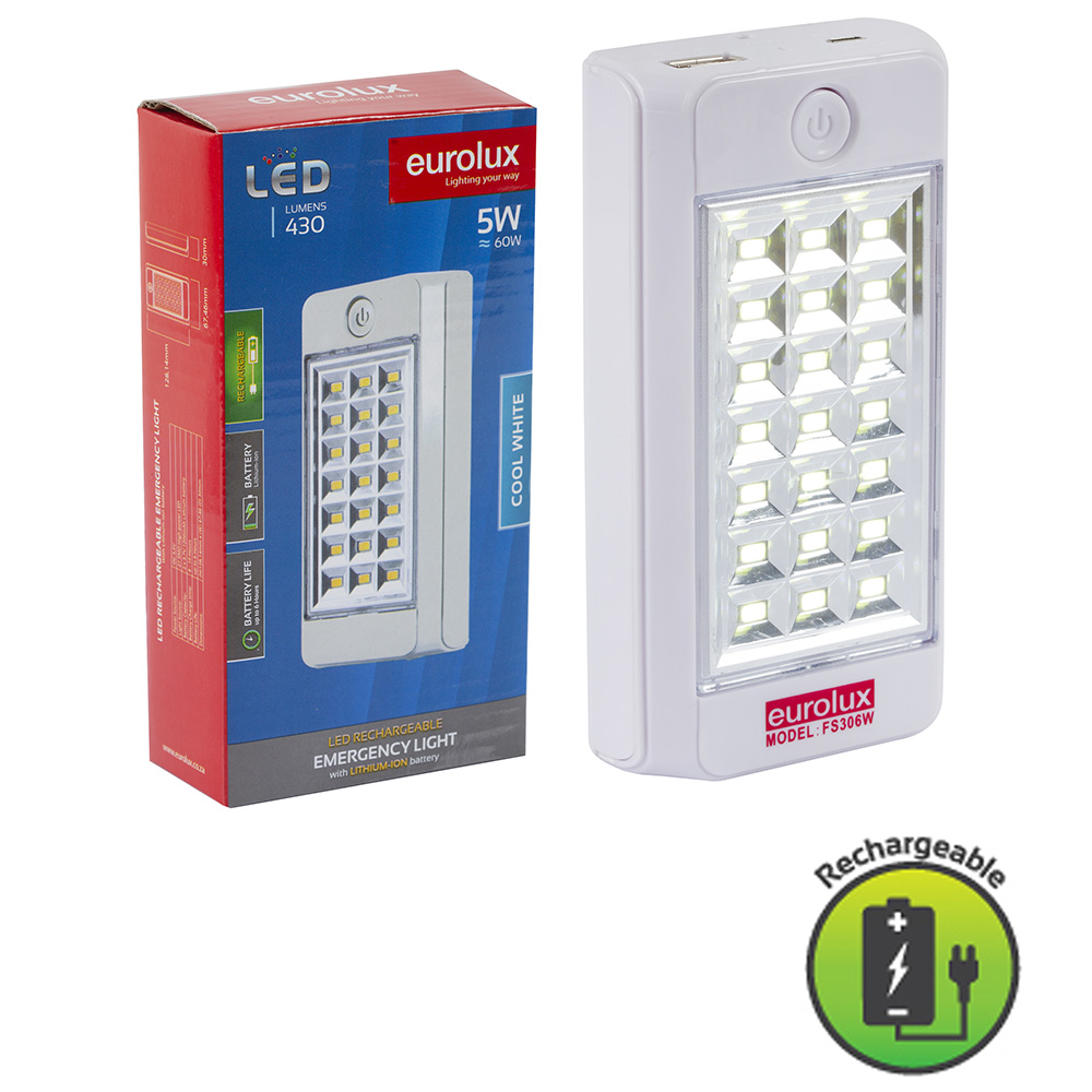 5W LED Rechargeable Emergency Light (FS306W)