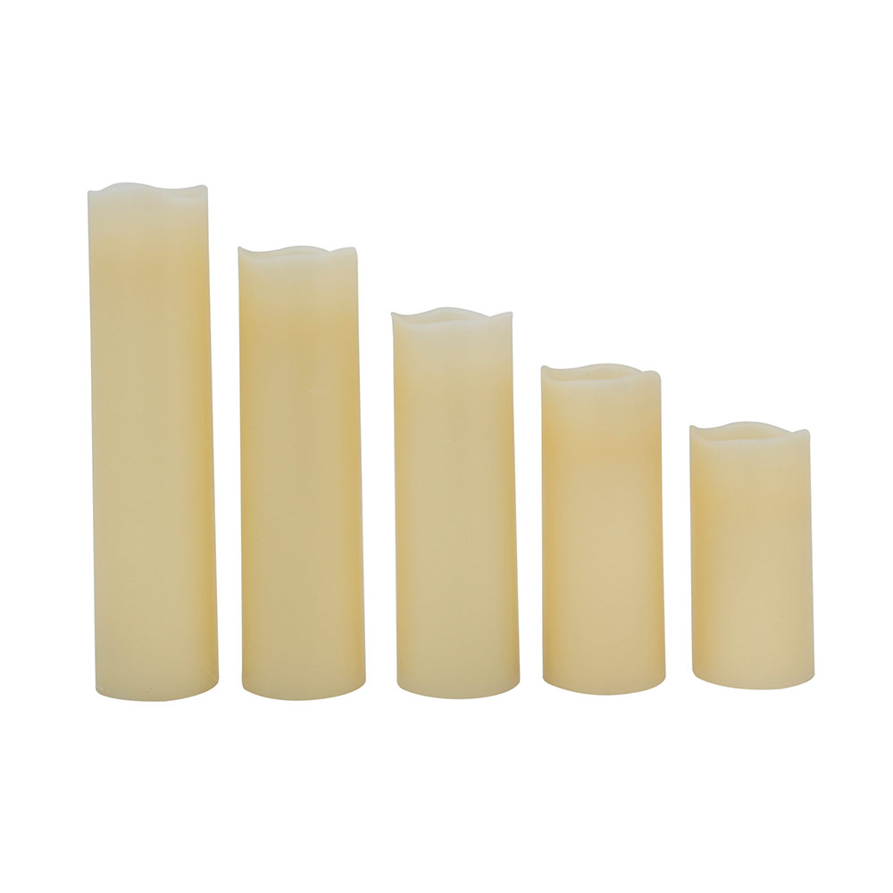 5Pcs LED Candle Flameless Ivory (H152)
