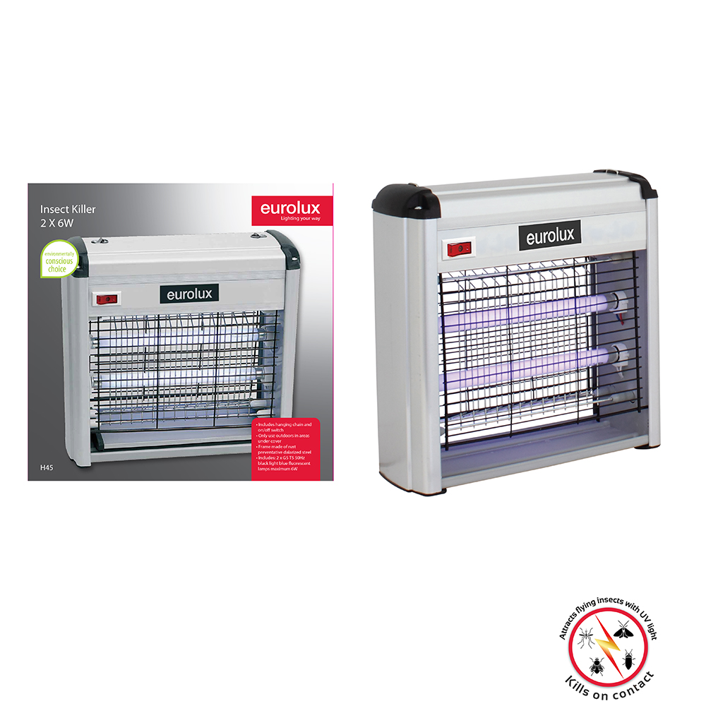 2 x 6W Insect Killer - INSECT KILLER 2 X  6W, H45. (H45)