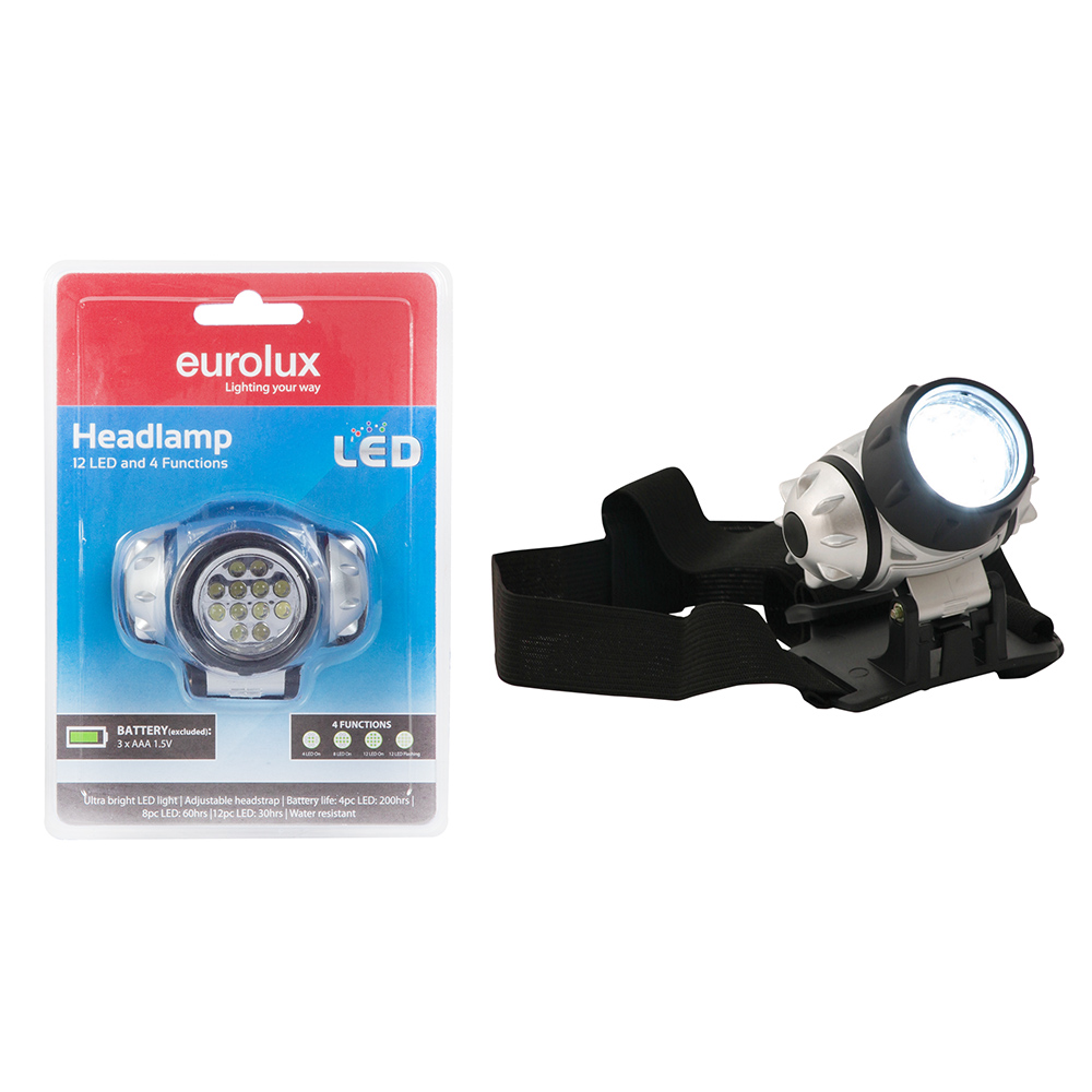 HEADLAMP 10+2 LED LAMP NO BATTERIES (H99BP)