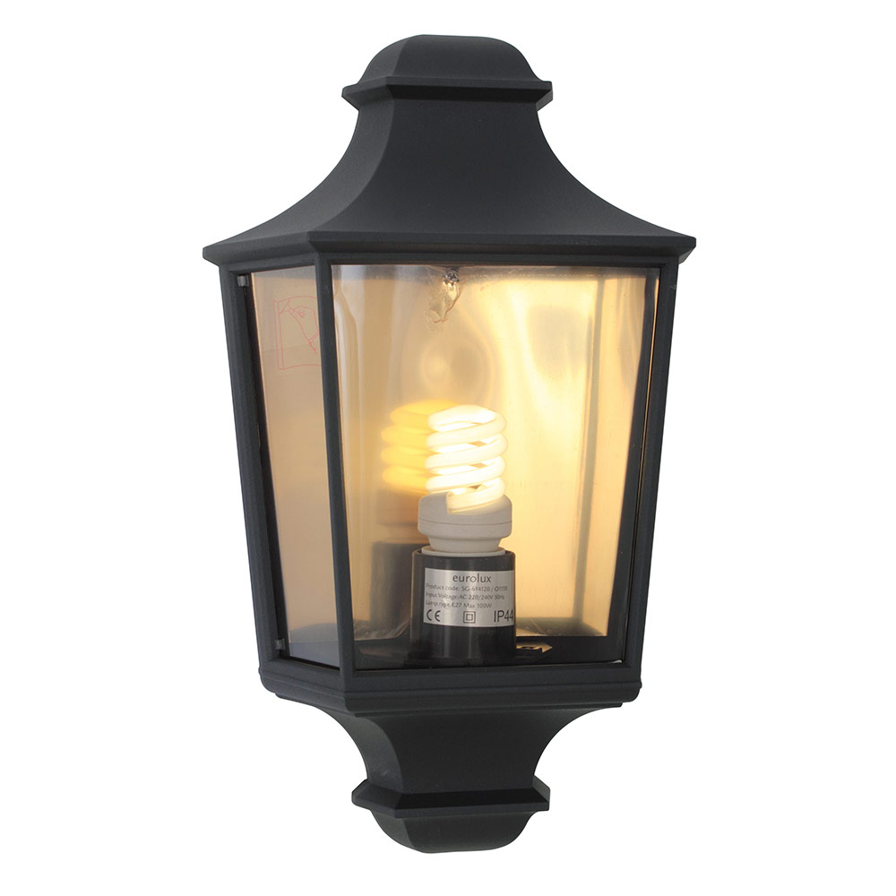 Hamlet lantern E27 black - HAMLET LANTERN E27 BLK, O115B. (O115)