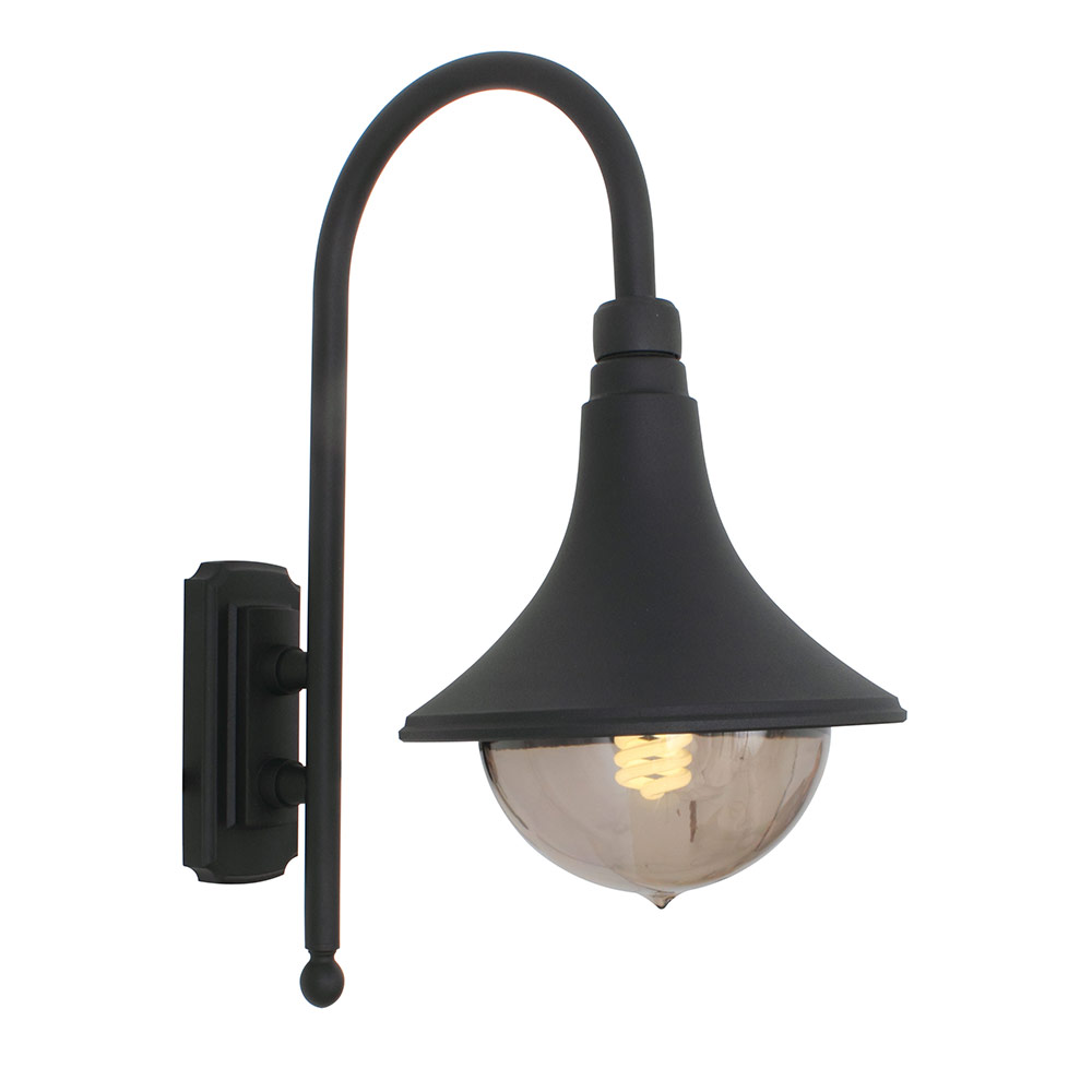 Cornet lantern d/facing E27 black - CORNET LANTERN D/FACING E27 BLK, O118B. (O118)