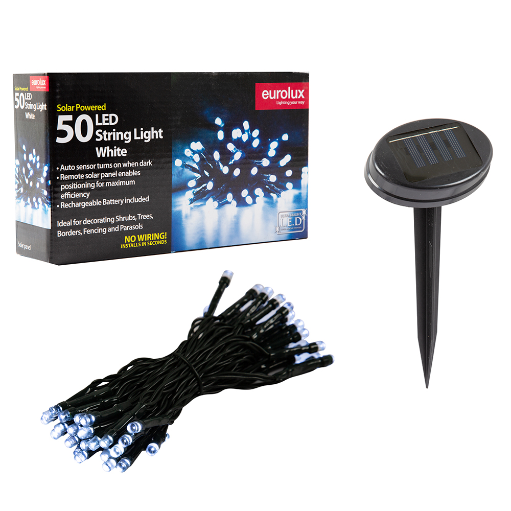 LIGHT SOLAR 50 LED's - WHITE (O169)