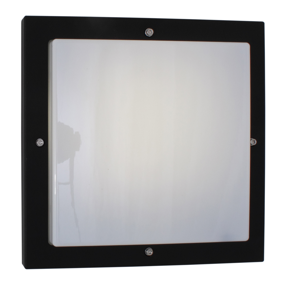 Basso Square Wall Light Black (O244)
