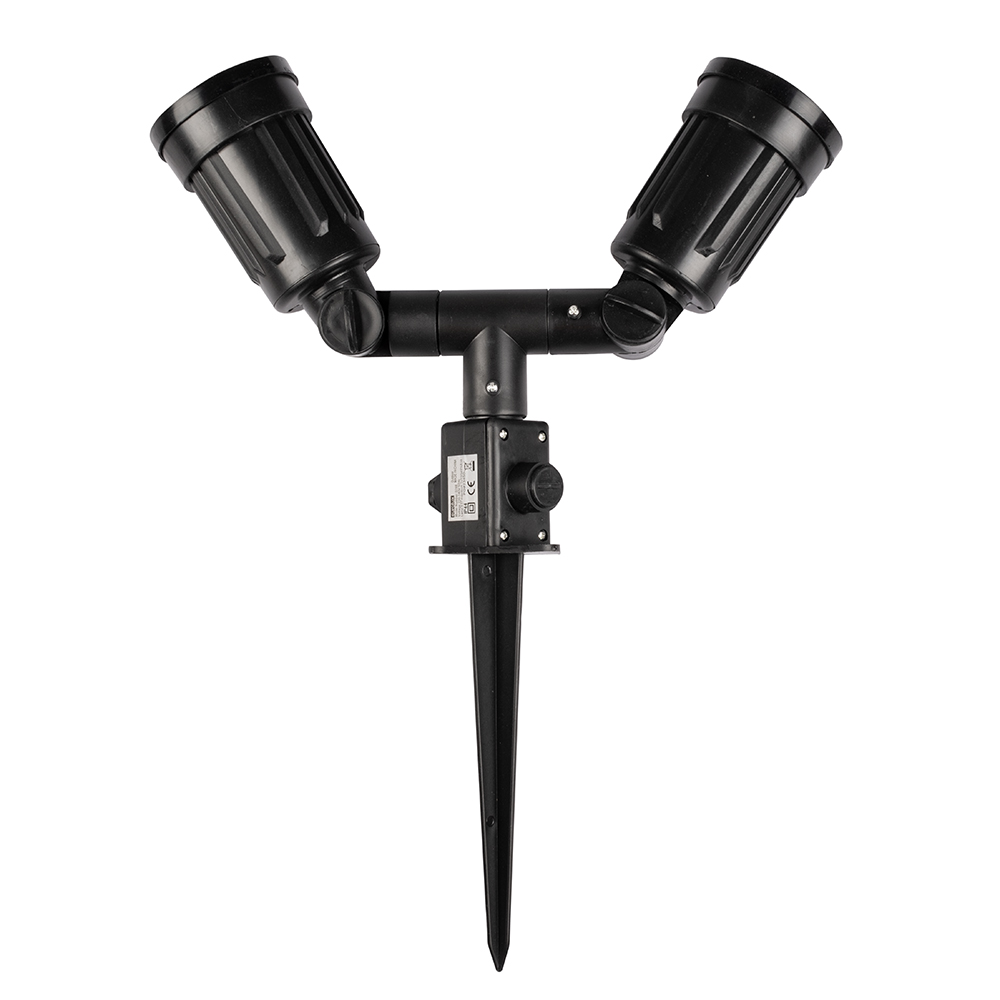 Double spike 2x 100W black - DOUBLE SPIKE 2x100w BLACK, O28B. (O28)