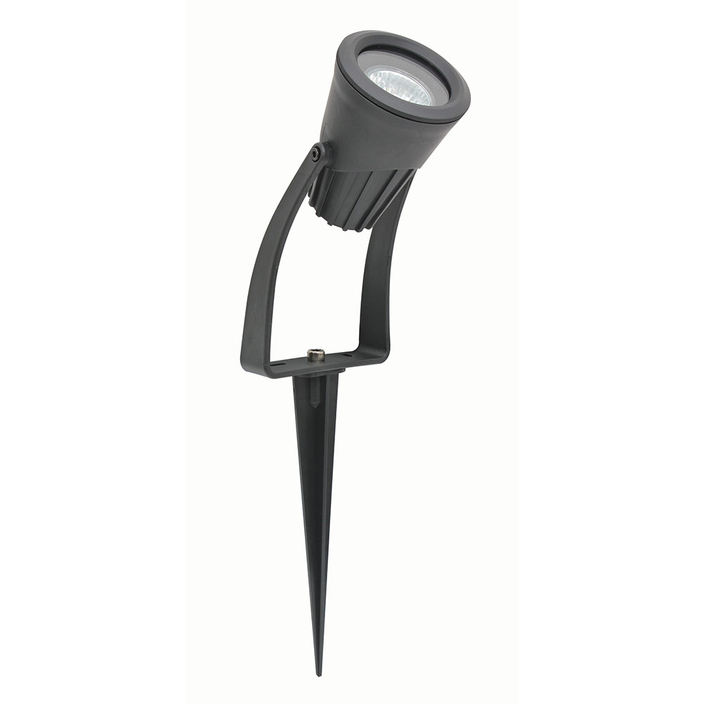 Flora spike no plug black (excludes GU10 LED) (O301)