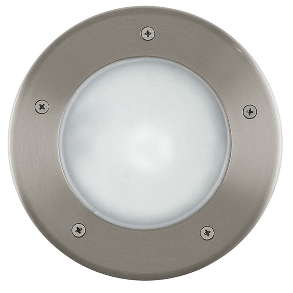 Riga 3 Round Recessed Ground S/Steel - Riga3 Round Recessed Ground S/Steel, O346SS. (O346)