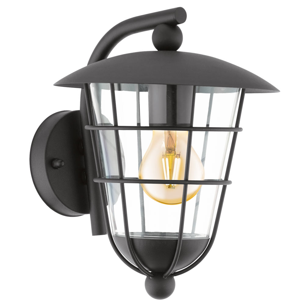 Pulfero Black Wall Lantern (O388)