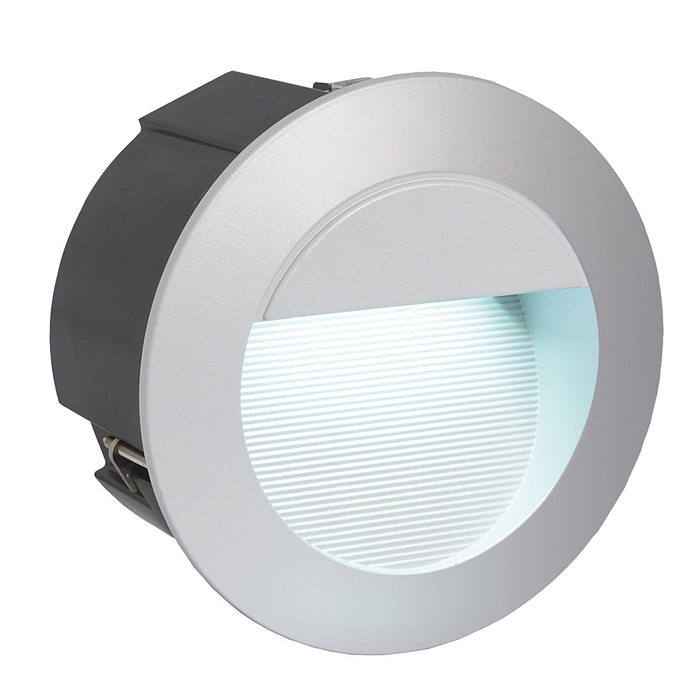 Zimba LED Recessed Wall Light - ZIMBA-LED RECESSED ROUND FOOTLIGHT, O391 (O391)