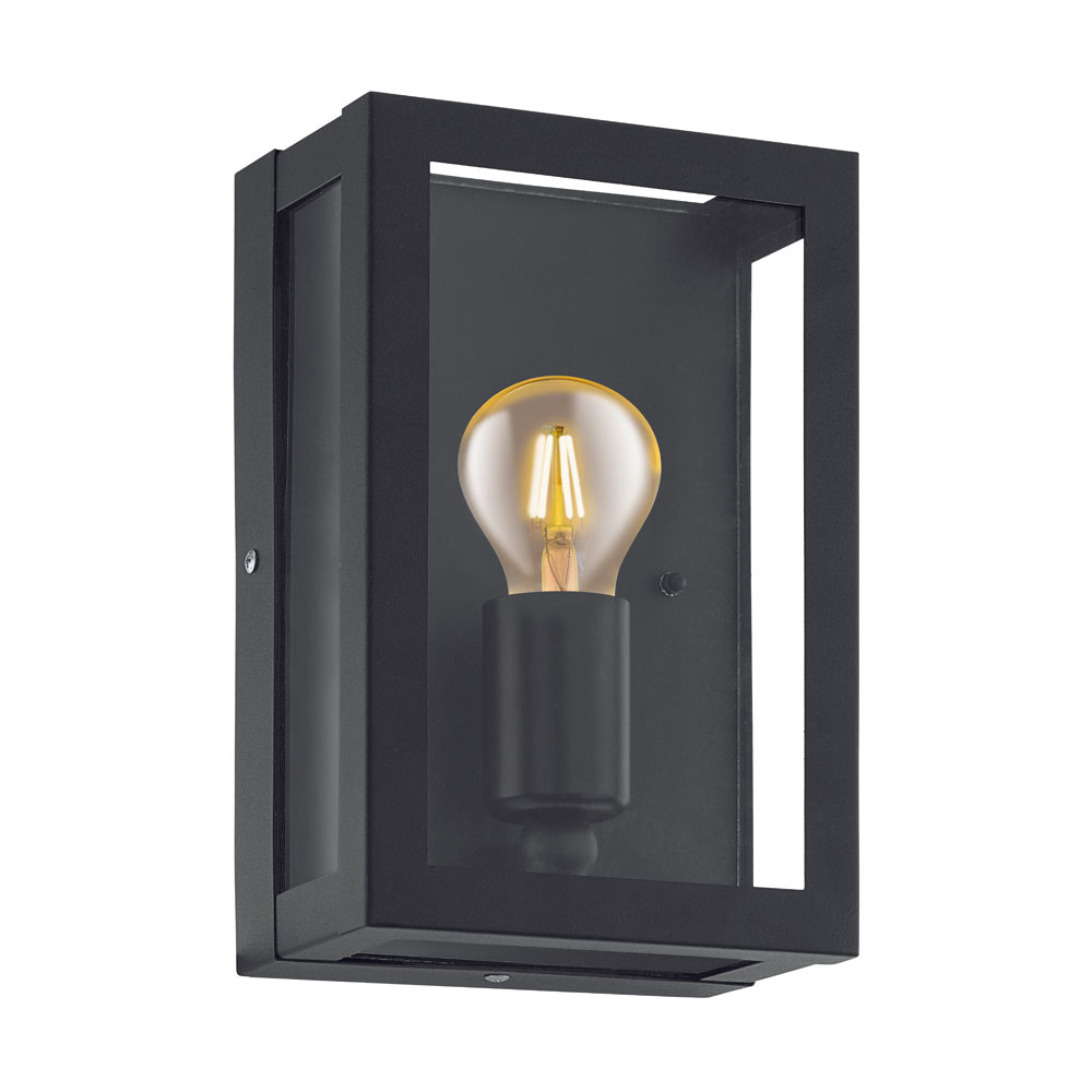 ALAMONTE 1 GALVANIZED STEEL BLACK AND GLASS (O394)
