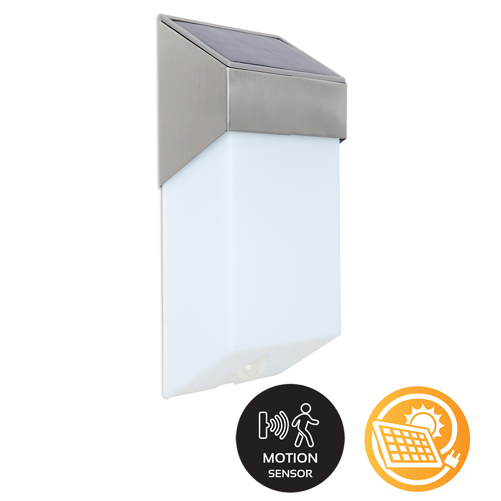 Sostel Solar Wall Light Stainless Steel (O460)