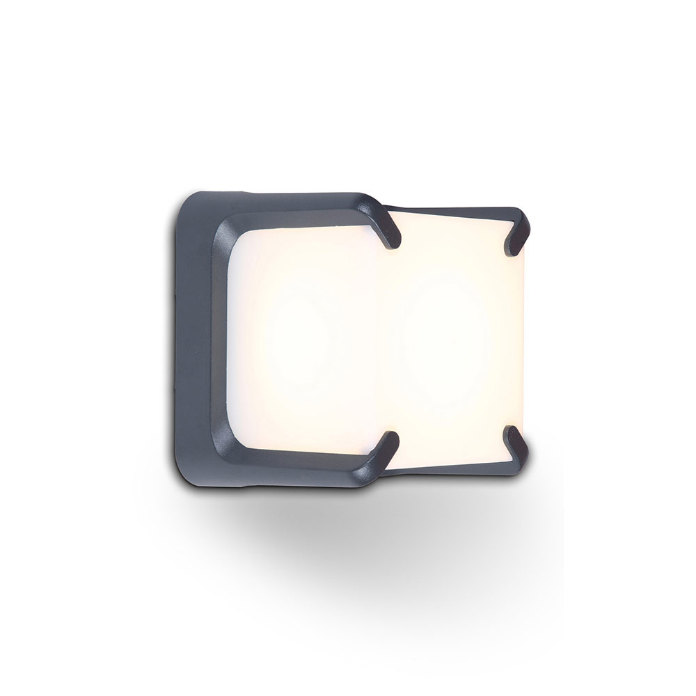 Seco LED Wall Light 9W Graphite - Seco LED Wall Light 8w Graphite, O478. (O478)
