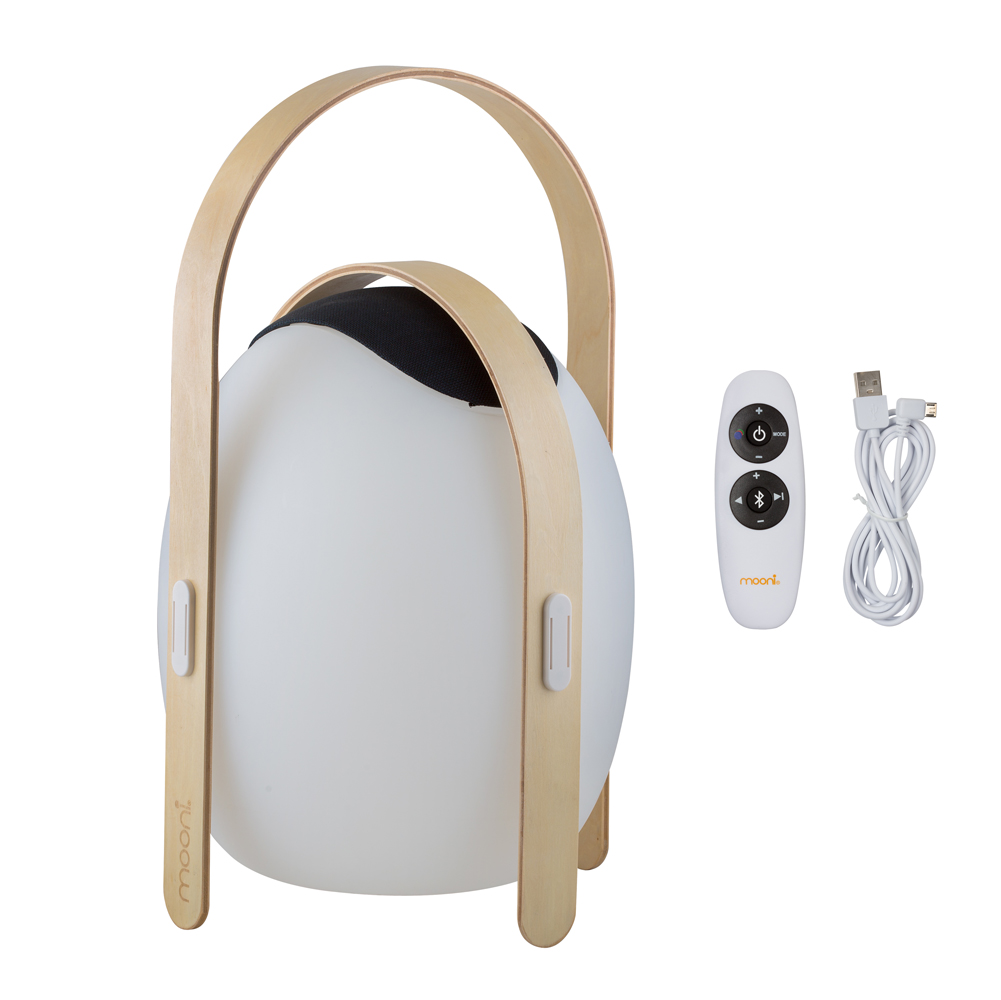 Ovo Speaker Lantern Wooden Handle (O555)