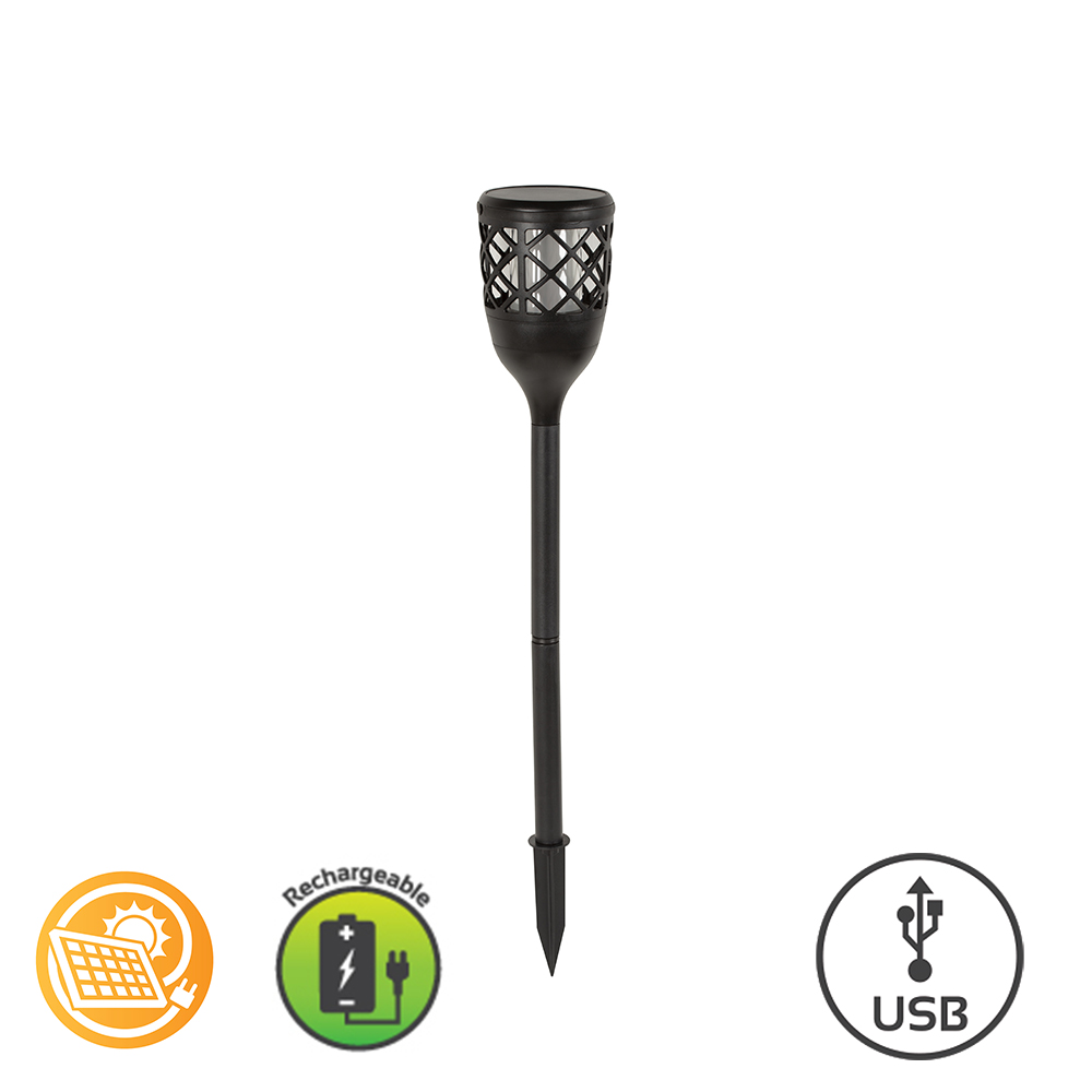Solar Flame Garden Light (O598)