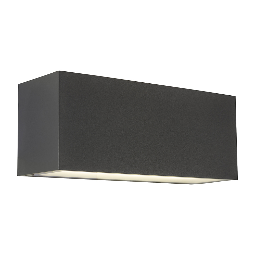 Gemini 46W 4000K Grey Aluminium Wall Light (O599)