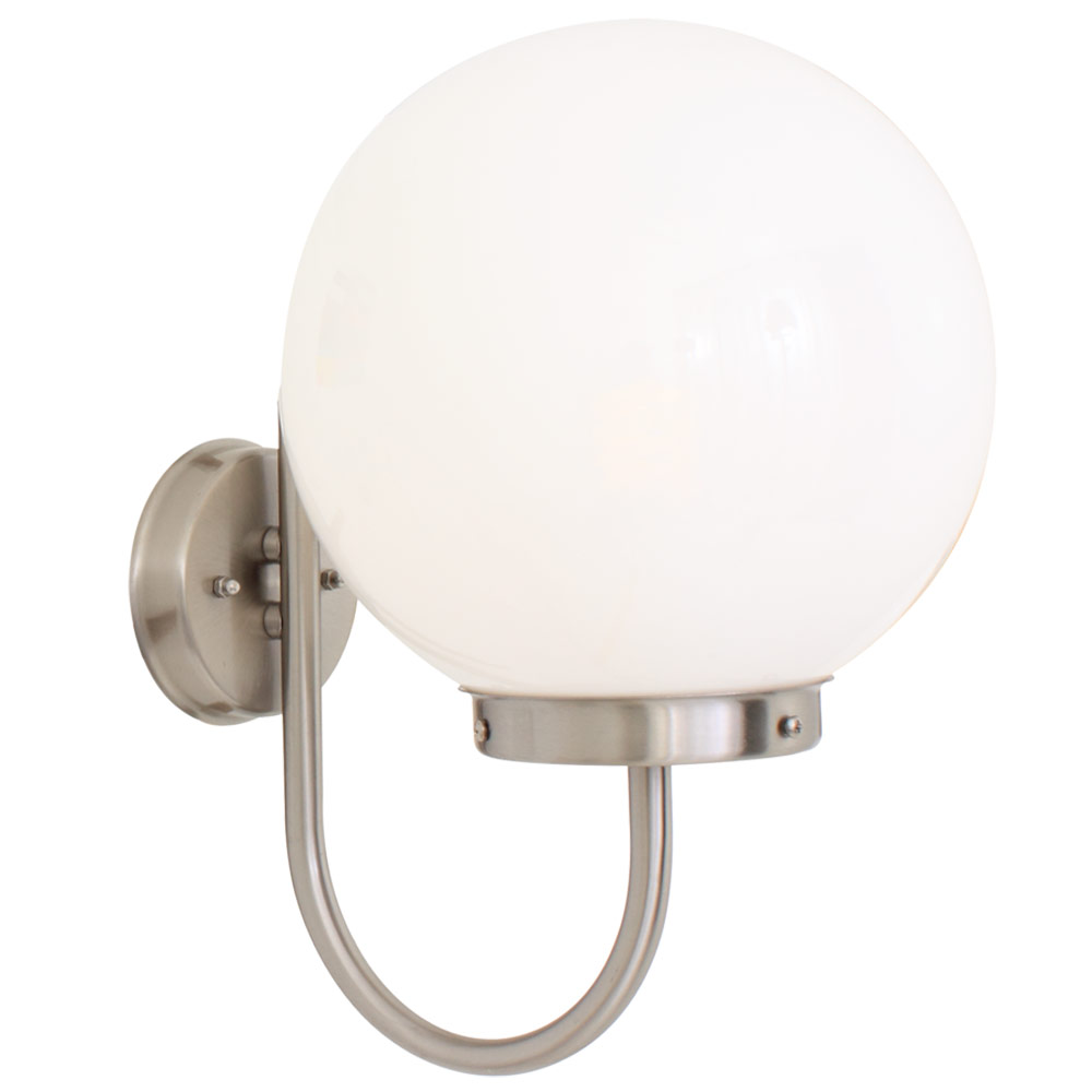 Sphere 60W stainless steel frosted (O79SS)