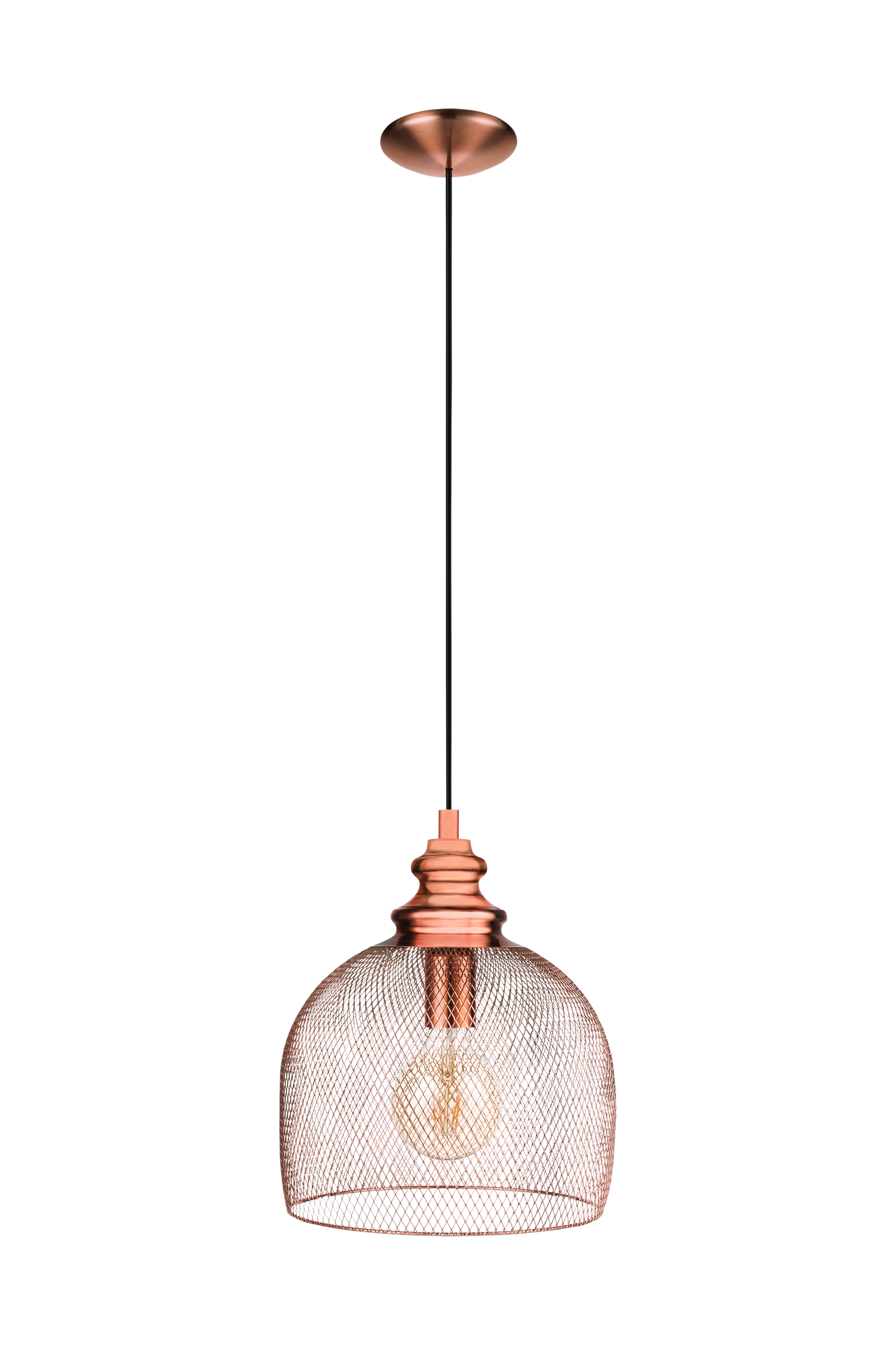 Straiton Pendant 280mm Copper Pendant (P1015C)