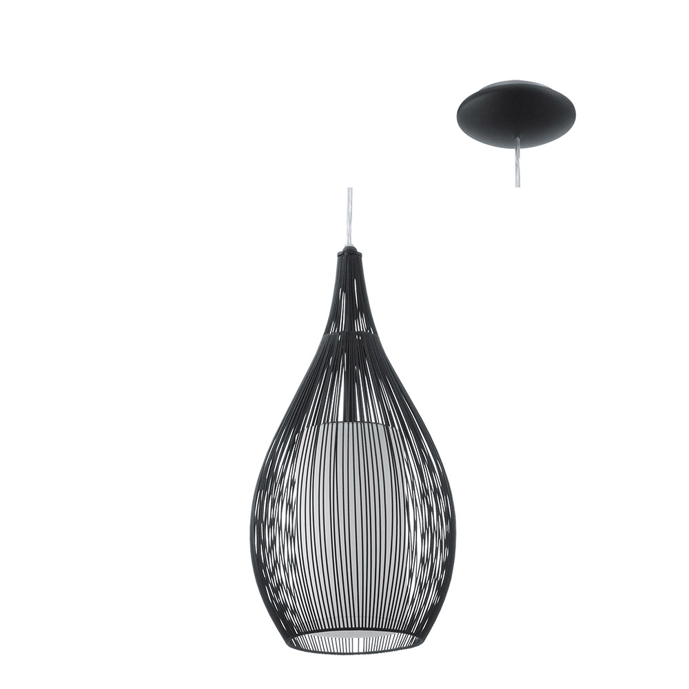 Razoni Pendant 1L 60W E27 Black (P1068)