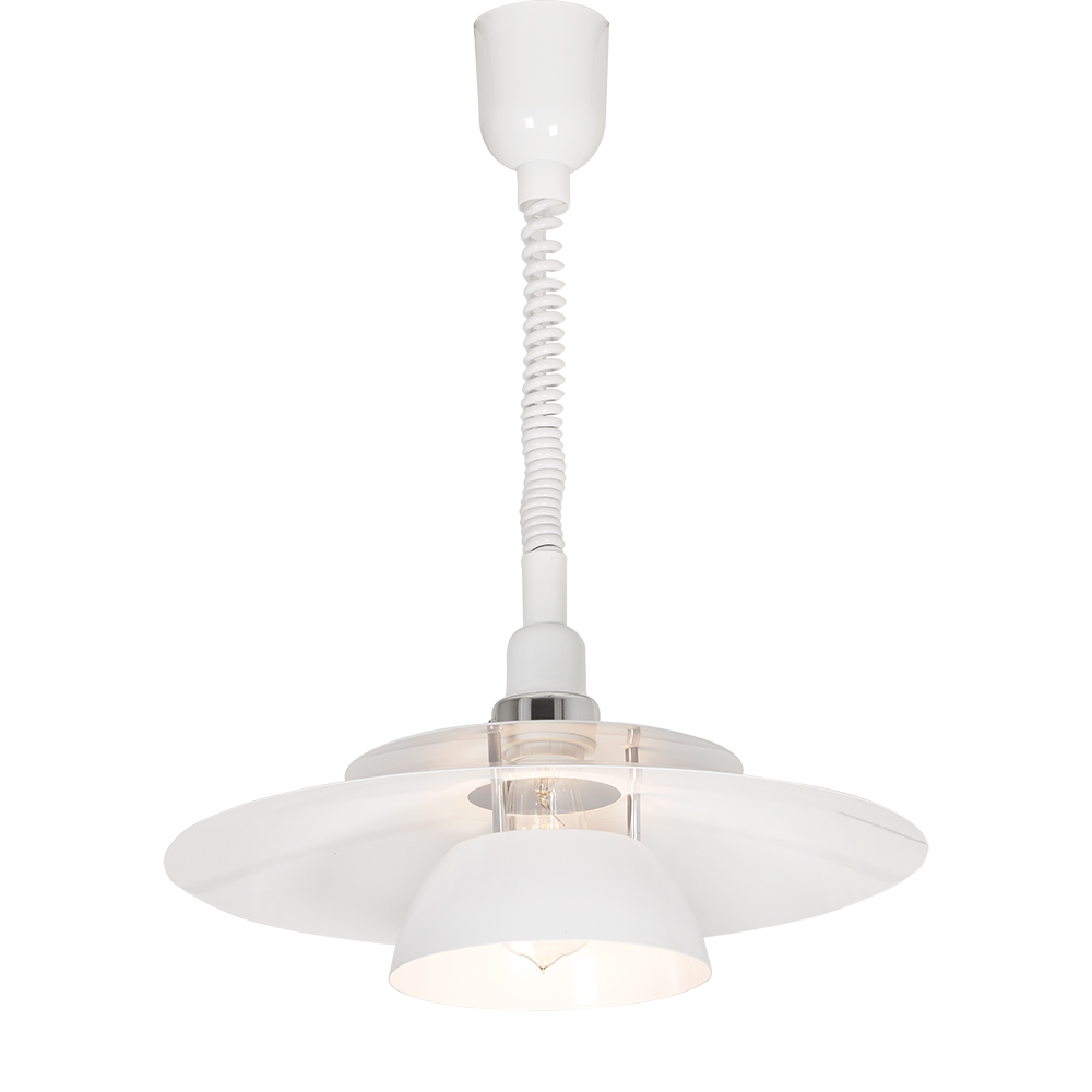 Brenda Pendant 1L Rise/Fall 60w E27 White (P1070)