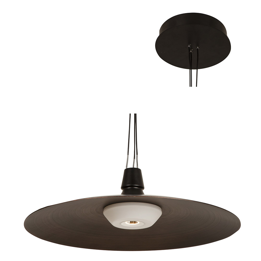Pendant Led Black+ copper 7W & 18W 3000K (P1093)
