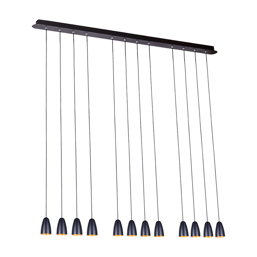Pendant Black & Gold Led 50W 3000K (P1100)