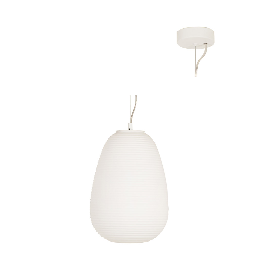 Pendant Glass 240 E27 Matt White/Opal (P1108)