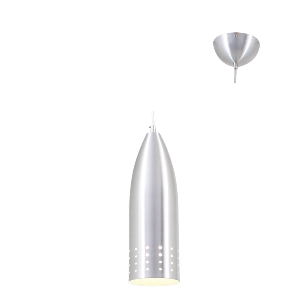 Aluminium Pendant with white inner (P151AL)