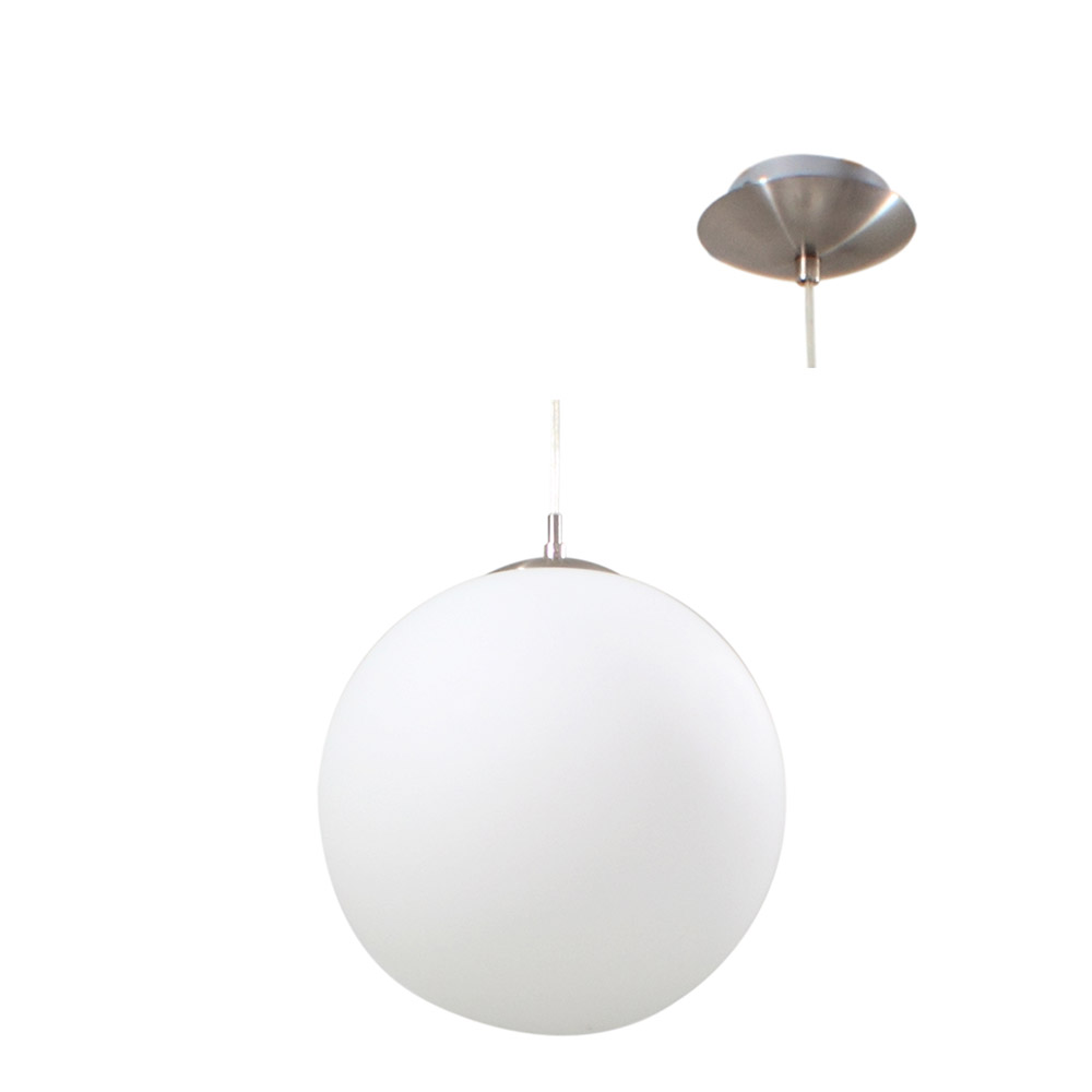300mm Opal Rondo Pendant - RONDO PENDANT 300mm 100w E27 OPAL, P200O. (P200)