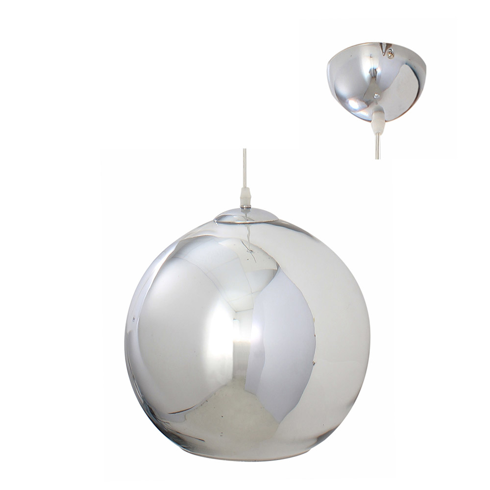 Mercury Pendant 1LT Electroplating in Chrome (P431CH)