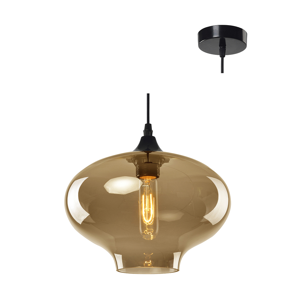 Elixir Pendant 1LT Electroplating in Champagne Excl 1xE27 60w GLS (P433CHA)
